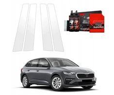 GrizzGlass Apsauginė plėvelė ant stulpelių BodyShield, skirta Skoda Scala (2023-2025) [4w1]