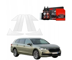 GrizzGlass Apsauginė plėvelė stulpams GrizzGlass BodyShield skirtas Skoda Superb 4 Combi (2024-2025) [8w1]