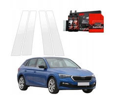 GrizzGlass Apsauginė plėvelė stulpams GrizzGlass BodyShield, skirta Skoda Scala (2019-2023) [4w1]