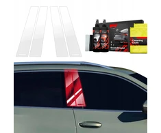 GrizzGlass Apsauginė plėvelė stulpams GrizzGlass BodyShield, skirta Tesla Model X (2021-2025) [4w1]