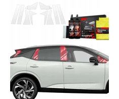 GrizzGlass Apsauginė plėvelė stulpams GrizzGlass BodyShield skirtas Nissan Qashqai 3 (2021-2024) [10w1]