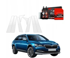 „GrizzGlass“ apsauginė plėvelė statramsčiams „BodyShield“, skirta „Skoda Superb 3 Combi“ (2019–2023) [8w1]