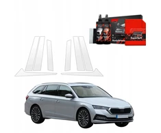 GrizzGlass Apsauginė plėvelė stulpams BodyShield, skirta Skoda Octavia 4 Kombi (2019-2024) [8w1]