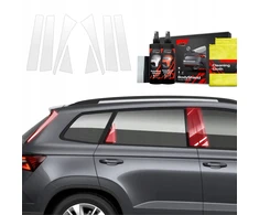 GrizzGlass Apsauginė plėvelė stulpams GrizzGlass BodyShield, skirta Skoda Karoq (2022-2025) [8w1]