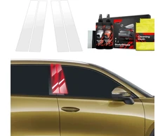 GrizzGlass Apsauginė plėvelė ant stulpelių GrizzGlass BodyShield, skirta Skoda Kodiaq 2 (2024-2025) [4w1]