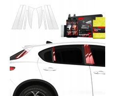 GrizzGlass Apsauginė plėvelė stulpams GrizzGlass BodyShield, skirta Alfa Romeo Stelvio (2023-2025) [8w1]
