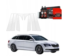 GrizzGlass Apsauginė plėvelė ant stulpelių GrizzGlass BodyShield, skirta Skoda Superb 3 Combi (2016-2019) [8w1]