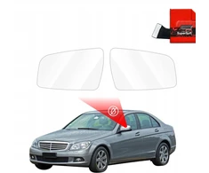 GrizzGlass Lietaus apsauginė plėvelė veidrodėliams GrizzGlass ZeroDrop, skirta Mercedes Benz C klasės W204 sedanas (2007-2011)