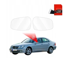 GrizzGlass Lietaus apsauginė plėvelė veidrodėliams GrizzGlass ZeroDrop, skirta Mercedes Benz C klasė W203 Sedan (2000-2007)