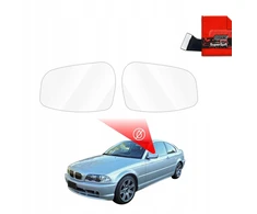 GrizzGlass Lietaus apsauginė plėvelė veidrodėliams ZeroDrop, skirta BMW 3 E46 Coupe Pre-LCI (1999-2002)