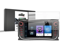 GrizzGlass GrizzGlass CarDisplay Apsauginė keraminė folija, skirta Android 2DIN 7" Ford automobilio radijui