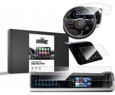 GrizzGlass GrizzGlass CarDisplay Protection keraminė folija, skirta Porsche Panamera 3 12,3" + 10,9" 2024 [3in1]