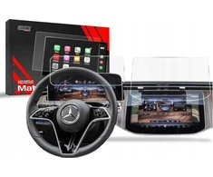 GrizzGlass GrizzGlass CarDisplay Protection matinė folija, skirta Mercedes E Class W214 Widescreen 2023-2024 [2in1]