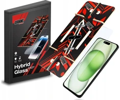 „GrizzGlass HybridGlass Easy“ hibridinis stiklas, skirtas „Apple iPhone 15“