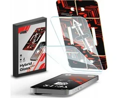 „GrizzGlass HybridGlass Easy Hybrid Glass“, skirtas „Apple iPhone 15 Plus“ [2 vnt. pakuotė]