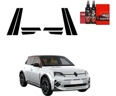GrizzGlass Juoda apsauginė plėvelė BodyShield Juodas stulpams, skirti Renault R5 (2024-2026) [8w1] (GRZ19963)