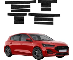 GrizzGlass Juoda techninė danga HeavyDuty Juodas slenksčiams skirti Ford Focus ST-Line X Hatchback Facelift (2021-2025) [12w1] (GRZ20251)