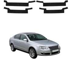 GrizzGlass juoda techninė danga HeavyDuty Juodas slenkstinėms plokštėms, skirtoms Volkswagen Passat B6 Sedan (2005-2010) [4v1] (GRZ20681)