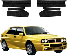 GrizzGlass Juoda techninė danga HeavyDuty Juodas ant slenksčių, skirtų Lancia Delta Integrale (1992-1994) [8w1] (GRZ20357)