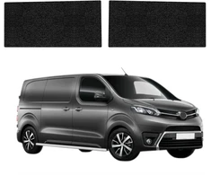 GrizzGlass Juoda techninė danga HeavyDuty Juodas priekinėms slenkstėms be įdubimo, skirta Toyota Proace (2024-2026) [2w1] (GRZ22269)