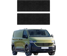 GrizzGlass juoda techninė danga HeavyDuty Juodas priekiniams slenksčiams skirti Volkswagen Transporter (2024-2026) [2in1] (GRZ22347)