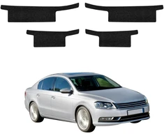 GrizzGlass Juoda techninė danga HeavyDuty Juodas slenksčiams skirtai Volkswagen Passat B7 Sedan (2010-2014) [4w1] (GRZ20392)