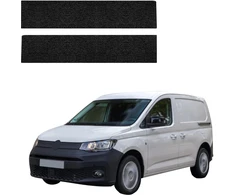 GrizzGlass Juoda techninė danga HeavyDuty Juodas priekinėms slenksčių juostoms be įdubos, skirtiems Volkswagen Caddy Cargo (2020-2026) [2w1]