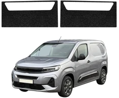 GrizzGlass Juoda techninė danga HeavyDuty Juodas priekinėms slenksčiams, skirti Opel Combo Cargo (2018-2026) [2v1] (GRZ22160)
