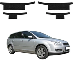 GrizzGlass juoda techninė danga HeavyDuty Juodas slenksčiams, skirti Ford Focus Mk2 Kombi (2004-2007) [4w1] (GRZ20257)
