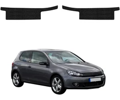GrizzGlass juoda techninė danga HeavyDuty Juodas slenksčiams, skirtiems Volkswagen Golf 6 Hatchback 3D (2008-2012) [2w1] (GRZ20693)