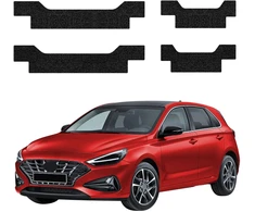 GrizzGlass Juoda techninė apsauginė plėvelė HeavyDuty Juodas ant slenksčių, skirta Hyundai i30 Hatchback (2020-2026) [4w1] (GRZ20450)