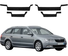 GrizzGlass Juoda techninė danga HeavyDuty Juodas slenksčiams, skirtiems Skoda Superb 2 Kombi (2009-2013) [4w1] (GRZ20498)