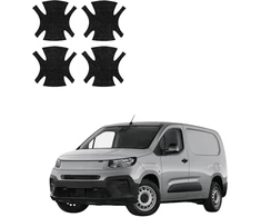 GrizzGlass juoda techninė danga HeavyDuty Juodas po rankenomis, skirta Fiat Doblo Cargo (2018-2026) [4 vnt. 1 rinkinyje]