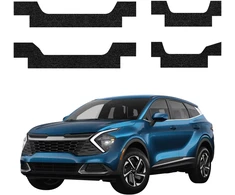 GrizzGlass Juoda techninė danga HeavyDuty Juodas slenksčiams, skirtiems Kia Sportage 5 (2021-2025) [4w1] (GRZ20363)
