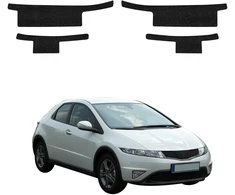 GrizzGlass Juoda techninė danga HeavyDuty Juodas ant slenksčių, skirta Honda Civic 8 Hatchback 5D (2009-2011) [4w1] (GRZ20502)