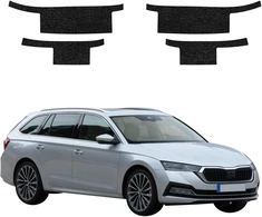 GrizzGlass Juoda techninė danga HeavyDuty Juodas slenksčiams skirti Skoda Octavia 4 Kombi (2019-2024) [4w1] (GRZ20503)