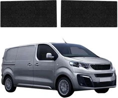 GrizzGlass Juoda techninė danga HeavyDuty Juodas priekinėms slenksčių plokštėms be įdubos, skirtas Peugeot Expert (2024-2026) [2v1] (GRZ22191)