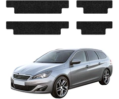 GrizzGlass Juoda techninė danga HeavyDuty Juodas ant slenksčių, skirtų Peugeot 308 Kombi (2013-2021) [4w1] (GRZ20397)