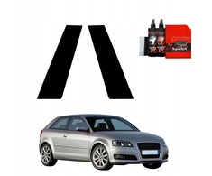 GrizzGlass Juoda plėvelė stulpams GrizzGlass BodyShield, skirta Audi A3 8P Hatchback 3D Facelift (2008-2013) [2w1]