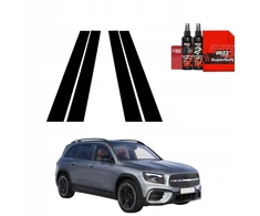 GrizzGlass Juoda plėvelė stulpams BodyShield, skirta Mercedes GLB 200 (2023-2026) [4w1]