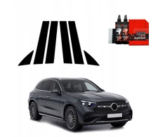 GrizzGlass Juoda plėvelė statramsčiams BodyShield, skirta Mercedes-Benz GLC C254 (2023-2025) [6w1]