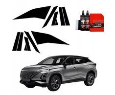 GrizzGlass Juoda plėvelė stulpams GrizzGlass BodyShield, skirta OMODA 5 Facelift (2024-2025) [12w1]