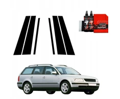 GrizzGlass Juoda plėvelė statramsčiams BodyShield skirtas Volkswagen Passat B5 Variant (1996-2000) [6w1]