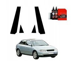 GrizzGlass Juoda plėvelė stulpams GrizzGlass BodyShield, skirta Audi A3 8L Hatchback 5D (1999-2003) [4w1]