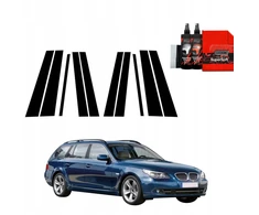GrizzGlass Juoda plėvelė stulpams BodyShield BMW 5 E61 Kombi LCI (2007-2010) [10w1]