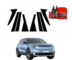 GrizzGlass Juoda plėvelė stulpams BodyShield, skirta Ford Explorer EV (2024-2025) [8w1]