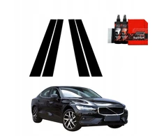 GrizzGlass Juoda plėvelė stulpams GrizzGlass BodyShield, skirta Volvo S60 3 Sedan 4D (2019-2024) [4w1]