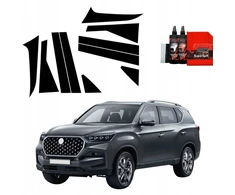 GrizzGlass Juoda plėvelė stulpams BodyShield skirtas SsangYong Rexton (2023-2025) [10w1]