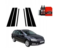 GrizzGlass Juoda plėvelė stulpams GrizzGlass BodyShield skirtas Volkswagen Passat B7 Variant (2010-2014) [6w1]