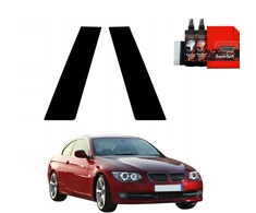 GrizzGlass Juoda plėvelė stulpams BodyShield, skirta BMW 3 E92 Coupe LCI (2010-2013) [2w1]